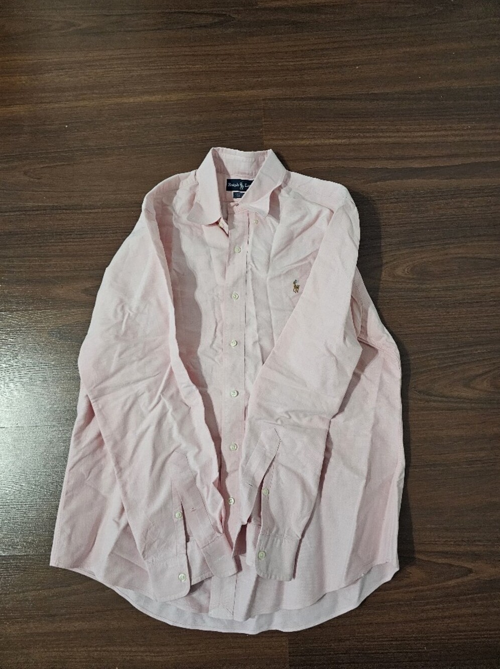 Ralph Lauren Pink Custom Fit Button-Down Shirt